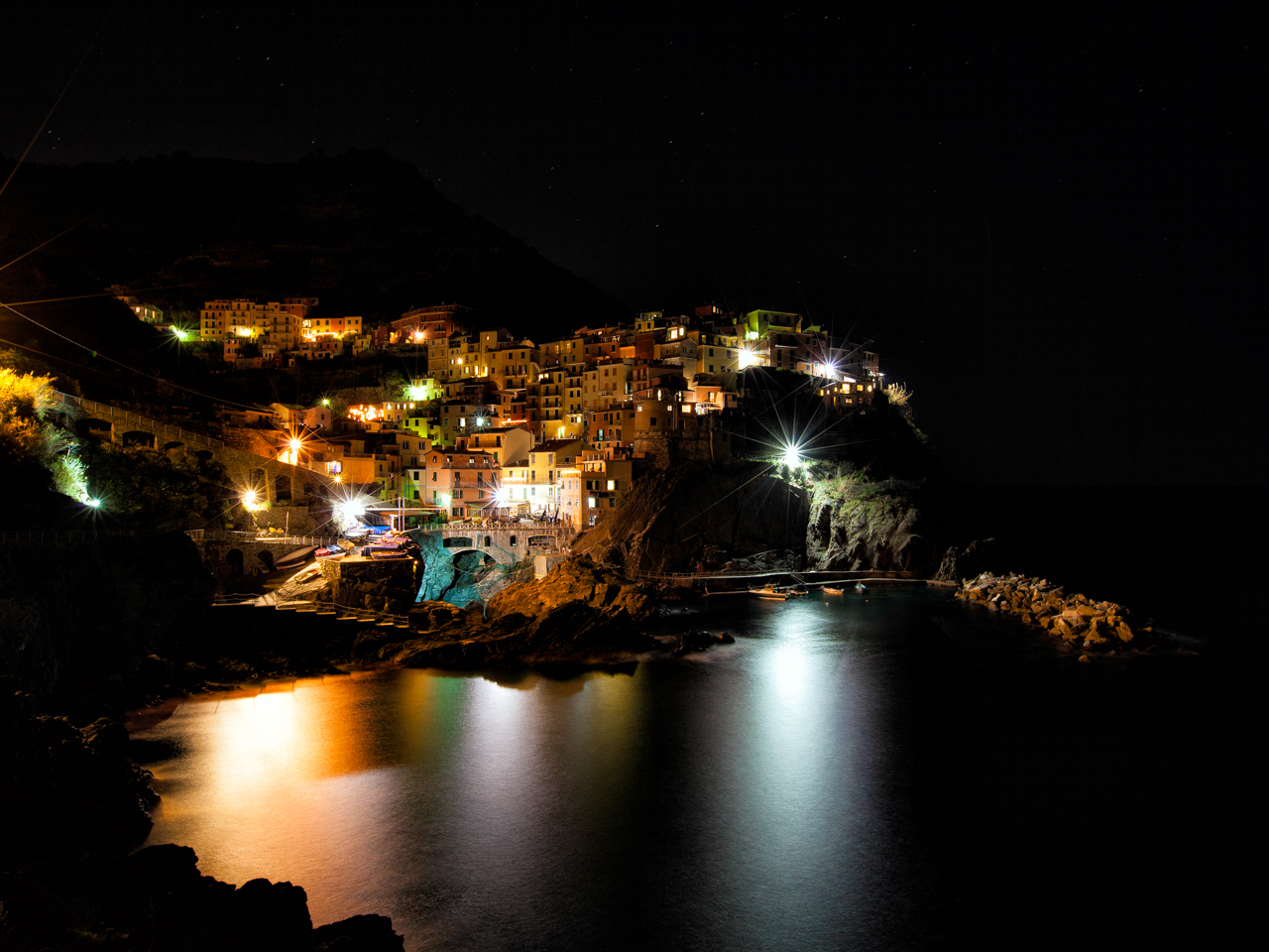 Manarola di notte