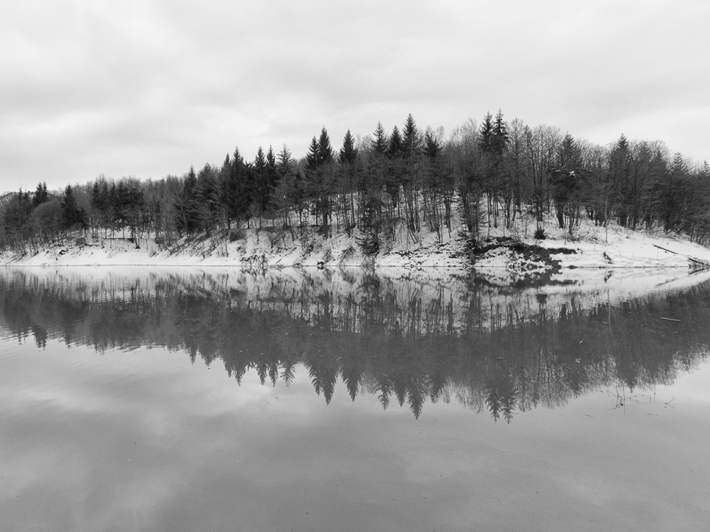 Reflections in Pianfei Lake