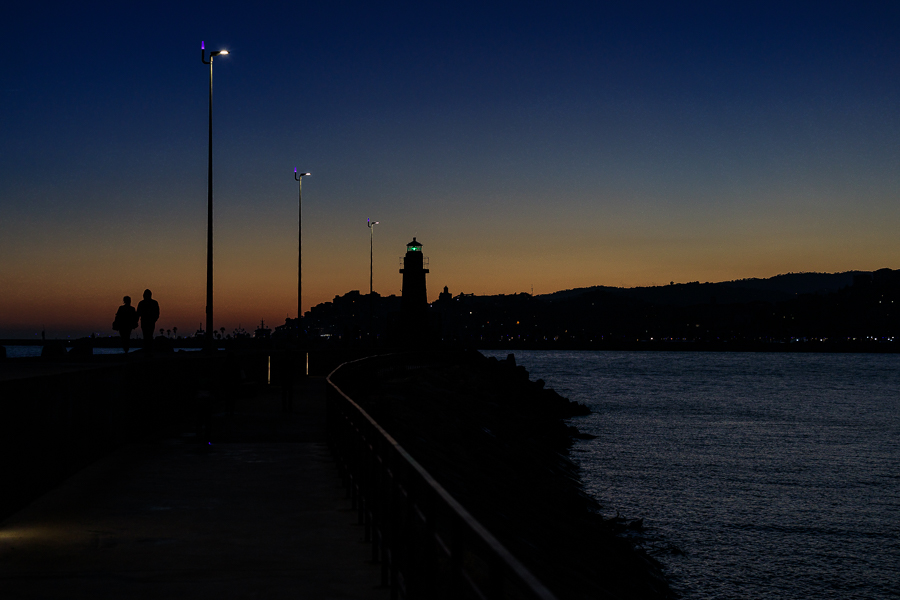Molo. Tramonto.
